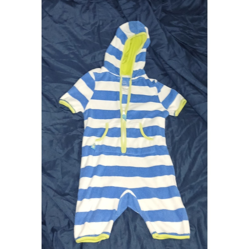 One Step Ahead 4T Toddler Boys Swimsuit Cover Up Stripped
